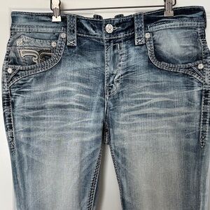 Rock Revival Blue Straight Jeans